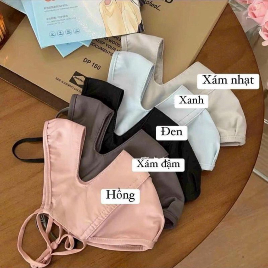 Khẩu trang chống nắng tia UV  toàn mặt chất lụa băng mịn mát thoáng khí phù hợp cho cả nam và nữ.