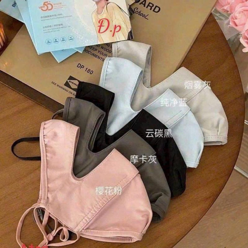 Khẩu trang chống nắng tia UV  toàn mặt chất lụa băng mịn mát thoáng khí phù hợp cho cả nam và nữ.
