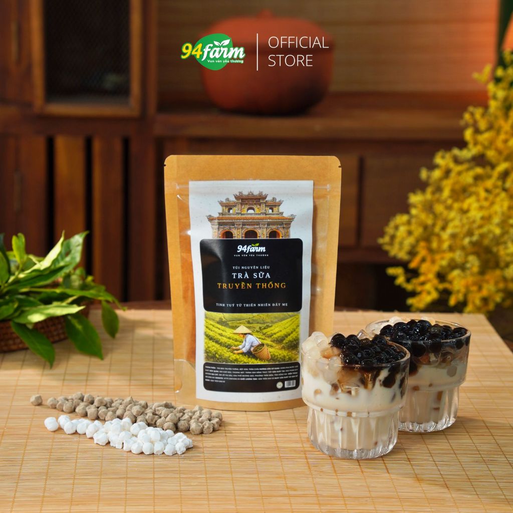 [1 set pha 5 ly] Trà sữa trân châu 94farm