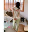 Set bộ cotton Gill áo nơ + quần kẻ xanh QCCC