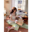Set bộ cotton Gill áo nơ + quần kẻ xanh QCCC