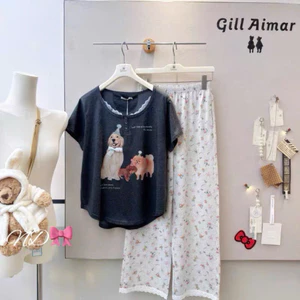 Set bộ cotton cún 002 Gill QCCC