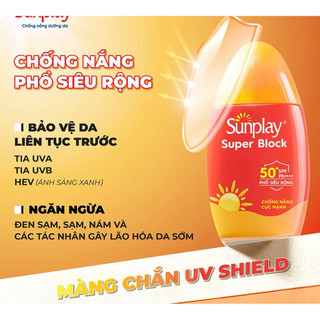 Kem Chống Nắng Sunplay SPF50+ PA++++ 30G, Chống Tia UVA UVB, Dùng Cho Mặt Và Toàn Thân, Không Cồn