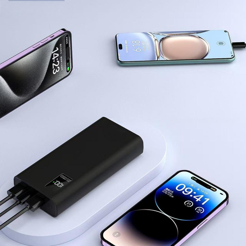 Pin Sạc Dự Phòng 120W Vention 50000mAh,Có Sẵn Dây Cáp Type C Và Light, Hỗ Trợ Nhiều Thiết Bị, Màn Hình Hiển Thị LED