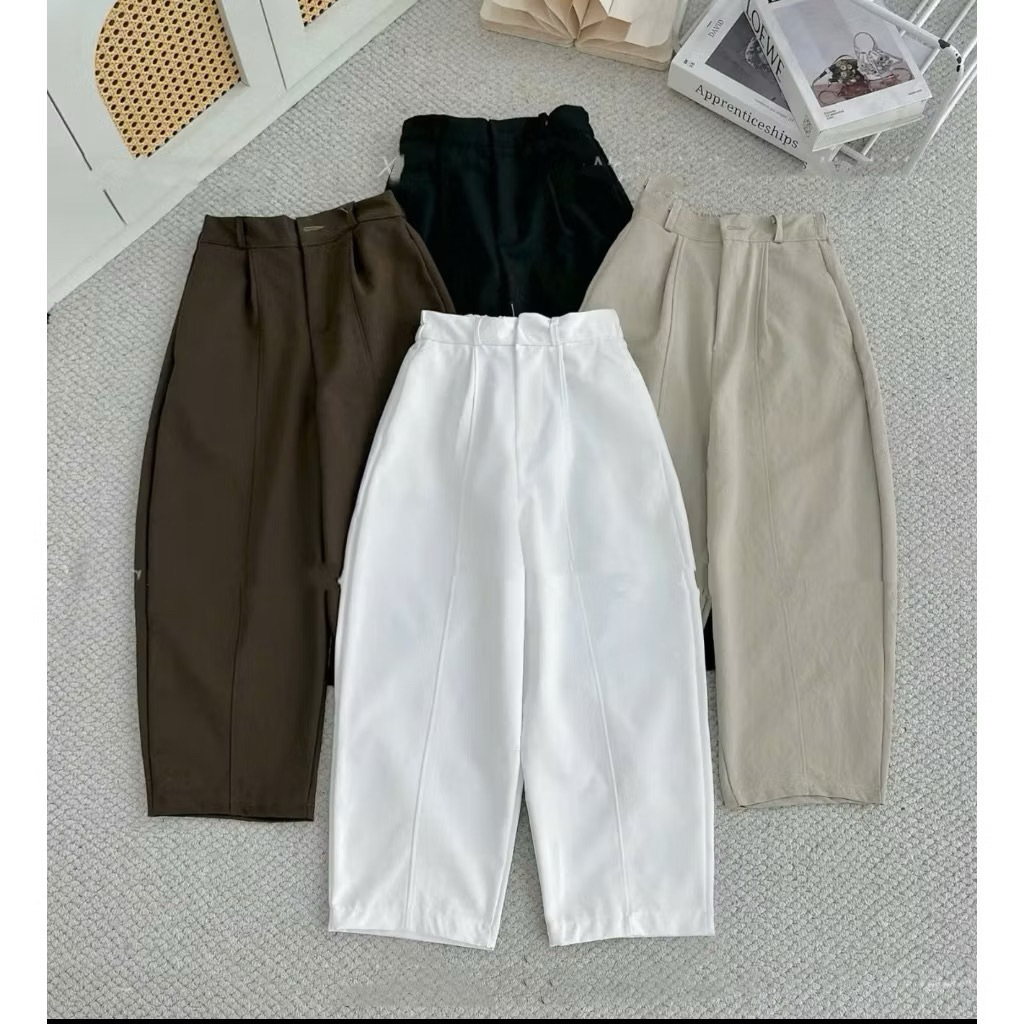 quần baggy kaki cạp khóa chun sau L1