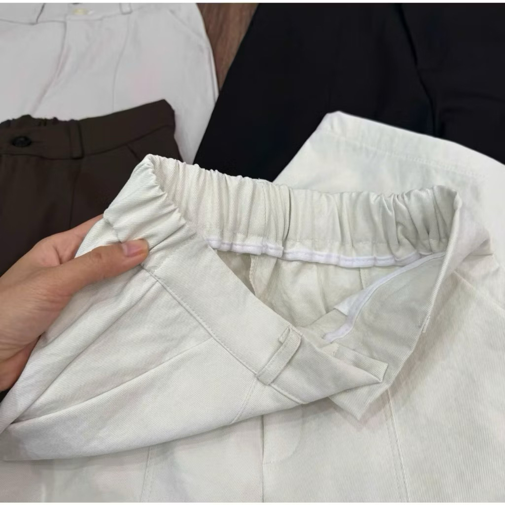 quần baggy kaki cạp khóa chun sau L1