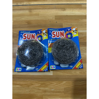 4 Miếng Cọ Nồi Inox SUN BRITE Jumbo Size Chà Xoong Nồi Tiện Dụng