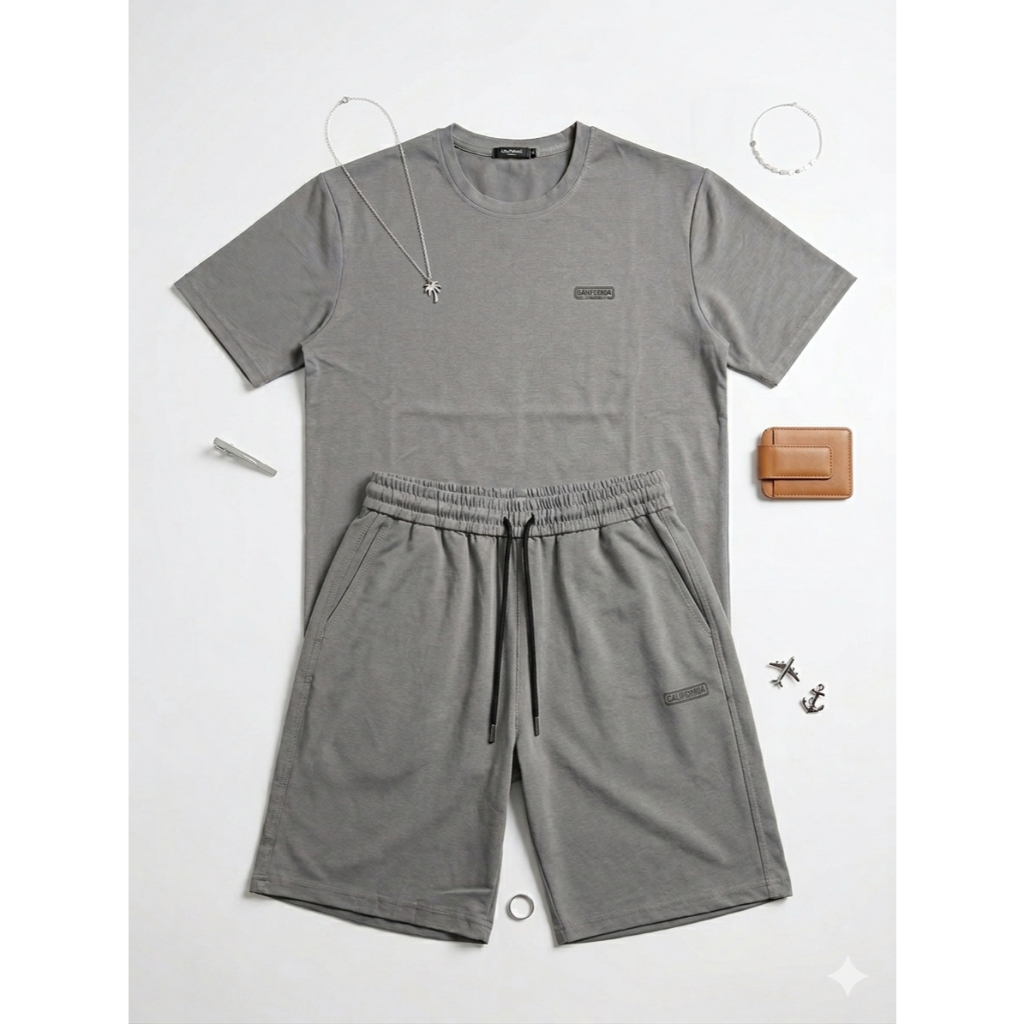 Bộ Quần Áo Nam BH-KL Cotton Mát Dịu - Thấm Hút Mồ Hôi - Dễ Vận Động Thiết Kế Gọn Gàng Hợp Mùa Hè