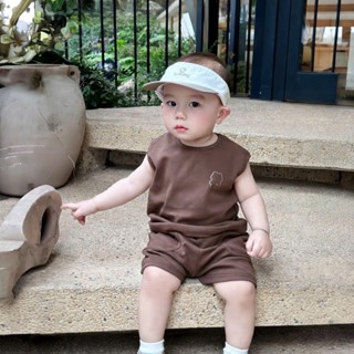 Bộ ba lỗ bộ sát nách cotton 100% – mềm mịn, thấm hút mồ hôi – bé trai & bé gái – size 8-32kg #BL2