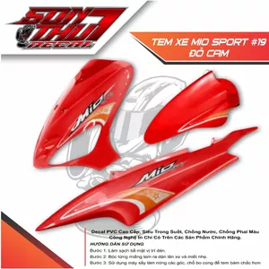Tem xe Mio Sport #19 (CHẤT LƯỢNG CAO - SẮC NÉT - KHÔNG PHAI MÀU
