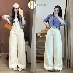 Quần jeans loe Hari thời trang nữ phong cách vải mềm mịn
