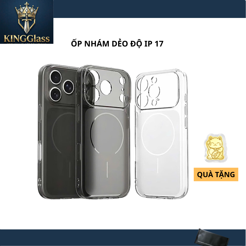 ỐP NHÁM MÀU MỜ VIỀN DẺO SILICON MATTE TỪ TÍNH CHO IP 17 17AIR 17PRO 17PROMAX 11 12 13