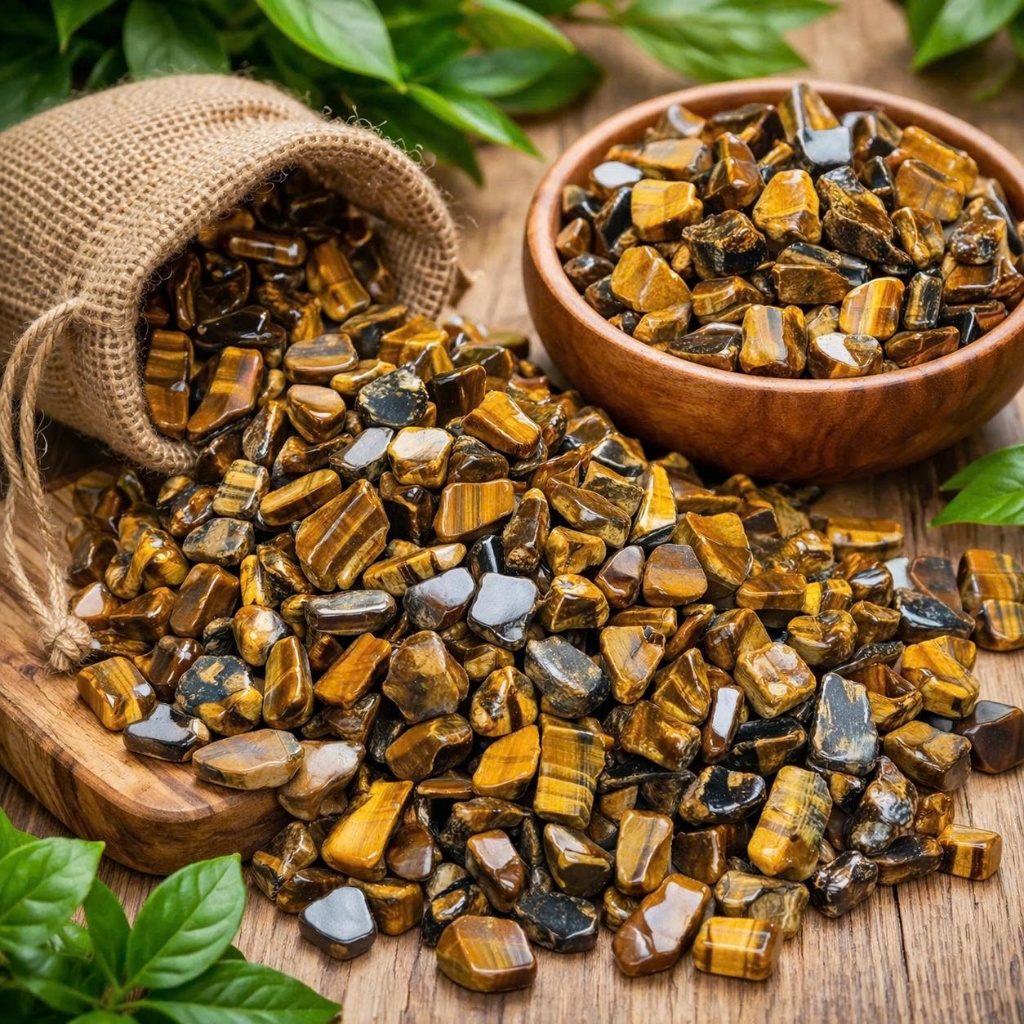 Đá Mắt Hổ tự nhiên (Tiger’s Eye Crystal) - Tăng ý chí vững vàng, bảo vệ khỏi năng lượng xấu