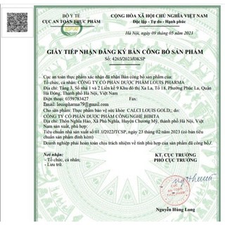 Calci Louis Gold Sano – Bổ sung canxi thế hệ mới, hấp thu tốt, xương chắc khỏe.