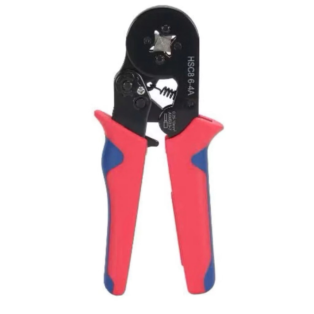 Bộ kìm bấm cốt vuông 10mm² kèm 1200 đầu cos đồng mạ kẽm cho thợ điện, Kìm bấm cos tủ điện đa năng