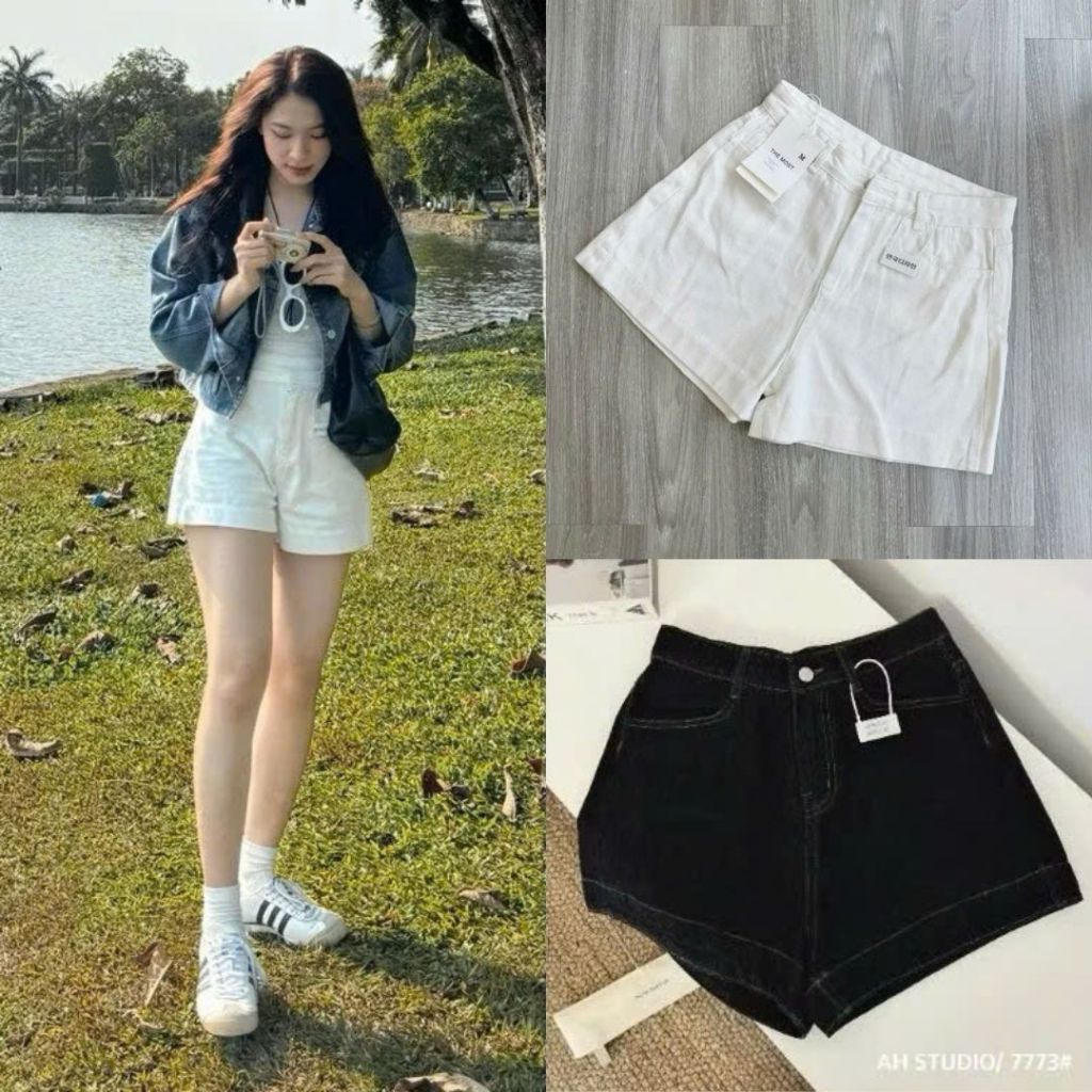 Quần short nữ chất kaki mềm cạp cao style trẻ trung năng động tôn dáng Joolate