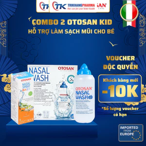 Combo 2 Otosan Kid GồmXịt Mũi Otosan Baby + Kit Rửa Mũi, Hỗ Trợ Làm Sạch Mũi Cho Bé