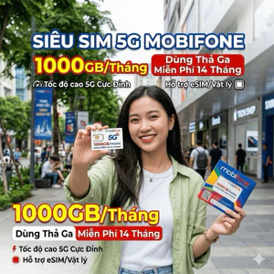 SIM DATA MDT350 12FHCM 1000GB/THÁNG DUNG LƯỢNG TỐC ĐỘ CAO TRỌN GÓI 1 NĂM 12MDT150 U1500 SIM 4G MOBIFONE