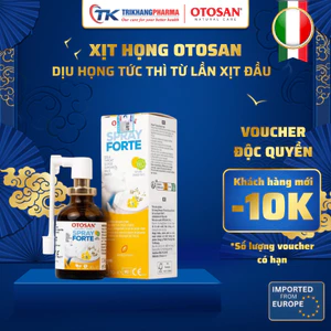 Xịt Họng Otosan Throat Forte Vị Cam Mật Ngọt Giảm Ho, Giảm Đau Rát, Ngứa Họng Nhập Khẩu Lọ 30ml