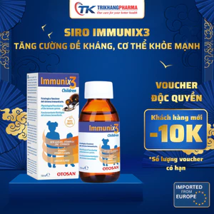 Siro Tăng Sức Đề Kháng Cho Bé Immunix3 Children OTOSAN Cho Bé Lọ 150ml Syrup Hỗ Trợ Miễn Dịch Tăng Cường Sức Khoẻ