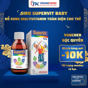 Siro SuperVit Baby OTOSAN Cho Bé Lọ 150ml Bổ Sung 21 Vitamin Khoáng Chất Tăng Đề Kháng & Miễn Dịch