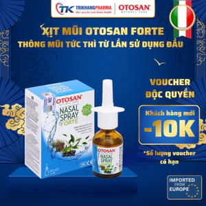 Xịt Mũi Otosan Nasal Spray Forte Lọ 30ml Giảm Ngay Tắc Nghẹt Chảy Nước Mũi Phục Hồi Niêm Mạc