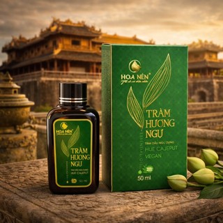 Tinh dầu TRÀM HƯƠNG NGỰ 25ml - Ocop 4 sao- VietGAP - Hoa Nén - Quà Tặng sang trọng, an toàn cho bé