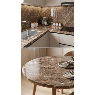 3 mét Giấy dán tường nhà bếp cách nhiệt decal giả vân đá chống dầu mỡ bám bẩn dễ lau chùi