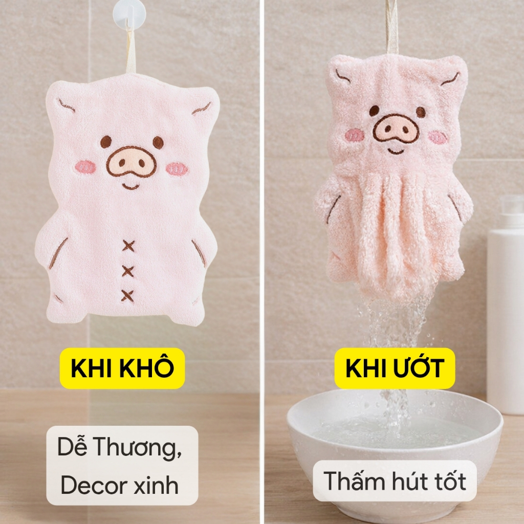 Khăn Lau Tay, Khăn Lau Bát Đĩa Nhà Bếp Mềm Mịn Thấm Hút Nước Nhiều Mẫu Xinh