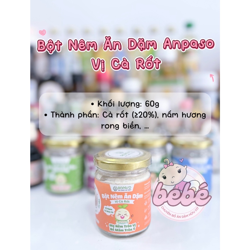 Nêm ăn dặm Anpaso cho bé từ 6 tháng tuổi