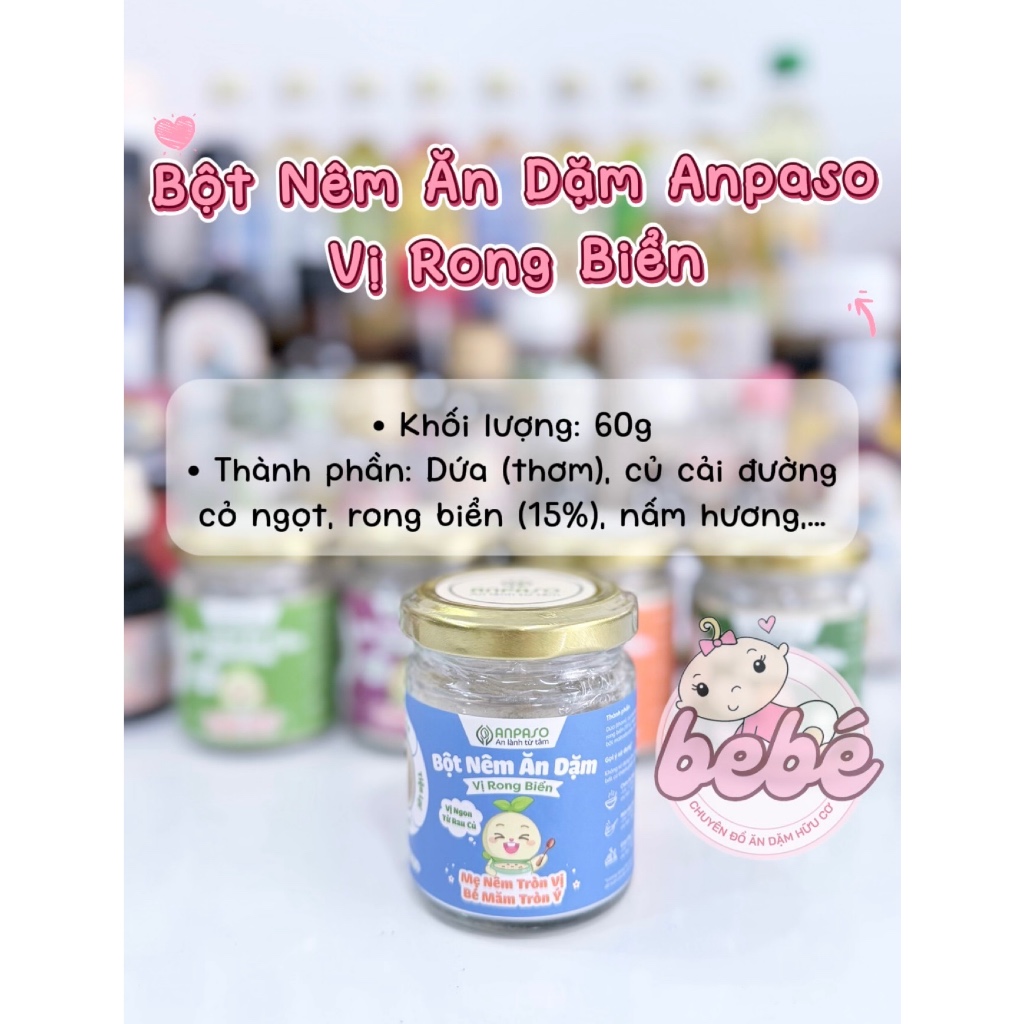Nêm ăn dặm Anpaso cho bé từ 6 tháng tuổi