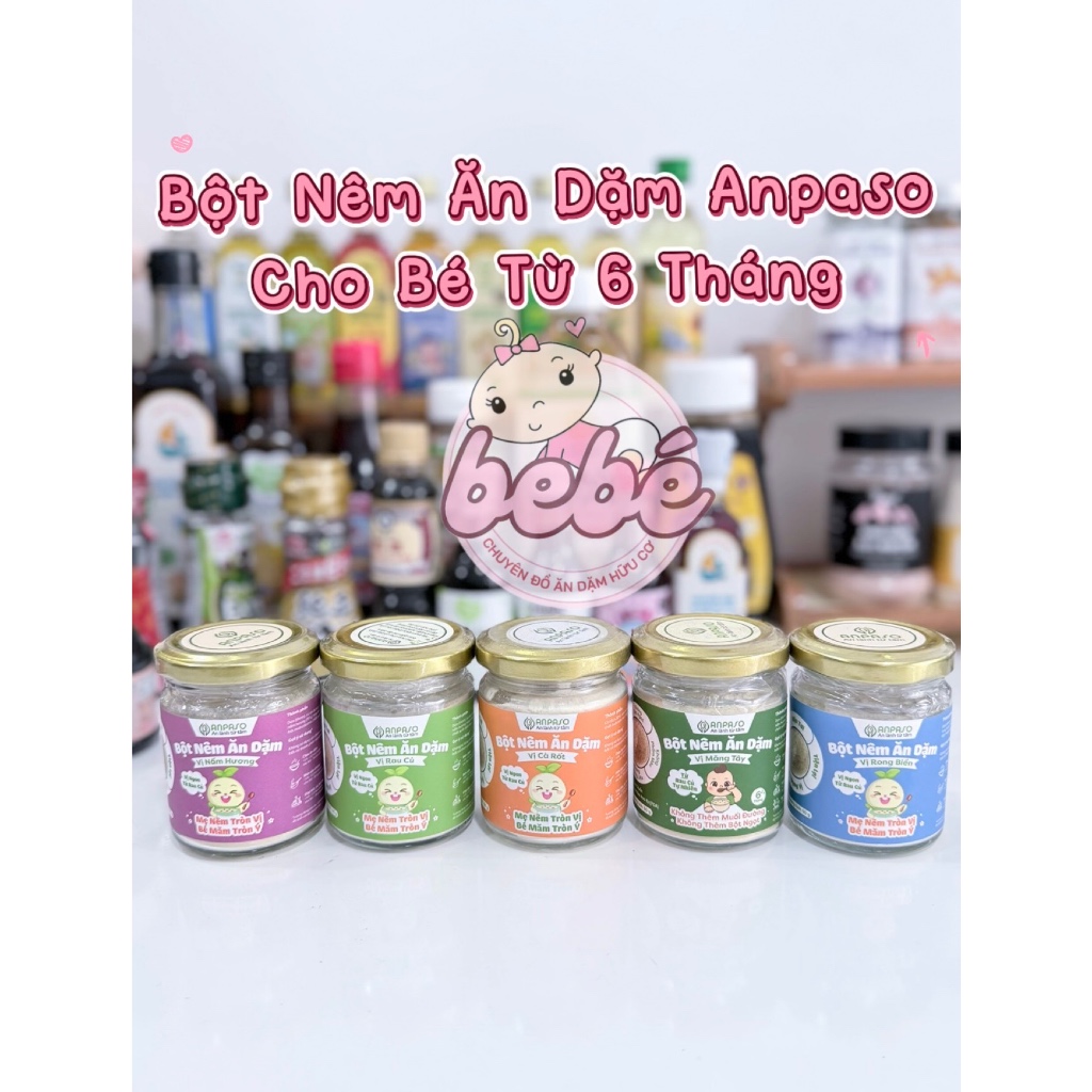 Nêm ăn dặm Anpaso cho bé từ 6 tháng tuổi