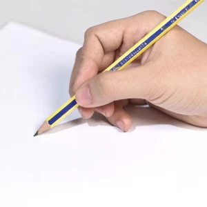 Hộp 10 cây bút chì kèm tẩy ít gãy nét đậm dùng luyện viết chữ cho học sinh, văn phòng
