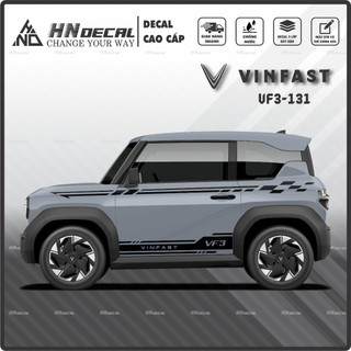 Tem dán xe VF3 - Tem VF3 cao cấp decal dán xe ô tô  ( mẫu VF3 - 131 )