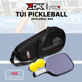 Túi Đựng Vợt Pickleball ZDK PK2 Oxford Chống Nước | Túi Đeo Chéo Chứa 2 Vợt 4 Bóng Có Ngăn Phụ