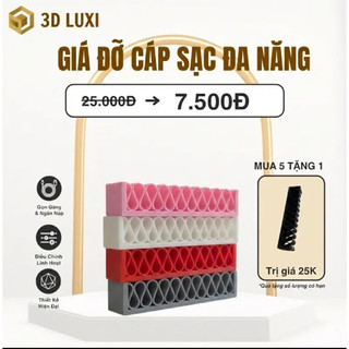 Giá Giữ Dây Cáp Đa Năng Nhà 3DLUXI – Chất Liệu Nhựa PLA An Toàn