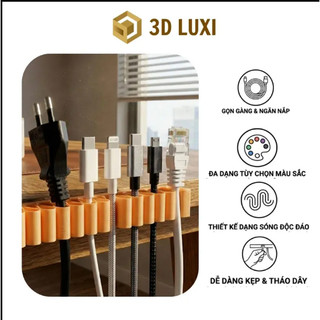 Giá Giữ Dây Cáp Đa Năng Nhà 3DLUXI – Chất Liệu Nhựa PLA An Toàn