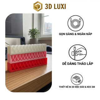 Giá Giữ Dây Cáp Đa Năng Nhà 3DLUXI – Chất Liệu Nhựa PLA An Toàn