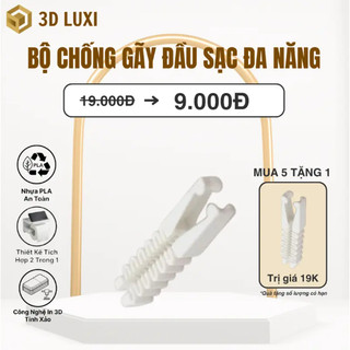 Bộ Chống Gãy Đầu Dây Sạc USB 3DLUXI Đa Năng Tiện Lợi Nhựa PLA An Toàn