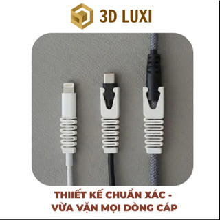Bộ Chống Gãy Đầu Dây Sạc USB 3DLUXI Đa Năng Tiện Lợi Nhựa PLA An Toàn