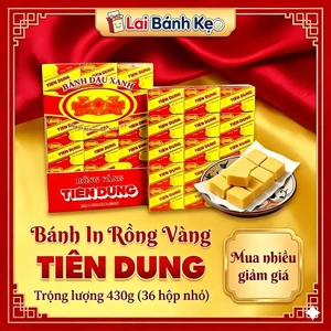 Bánh Đậu Xanh Rồng Vàng Tiên Dung, Cây 430g( 36 hộp nhỏ) - Đặc Sản Hải Dương