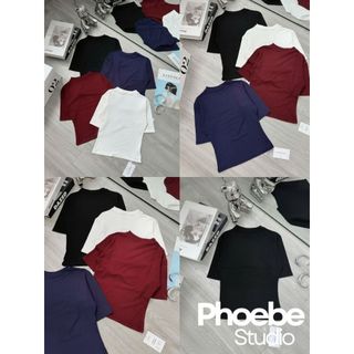 Áo Thun Tay Lửng Chất Cotton Mềm Mịn - Phoebe Studio [AO00272]