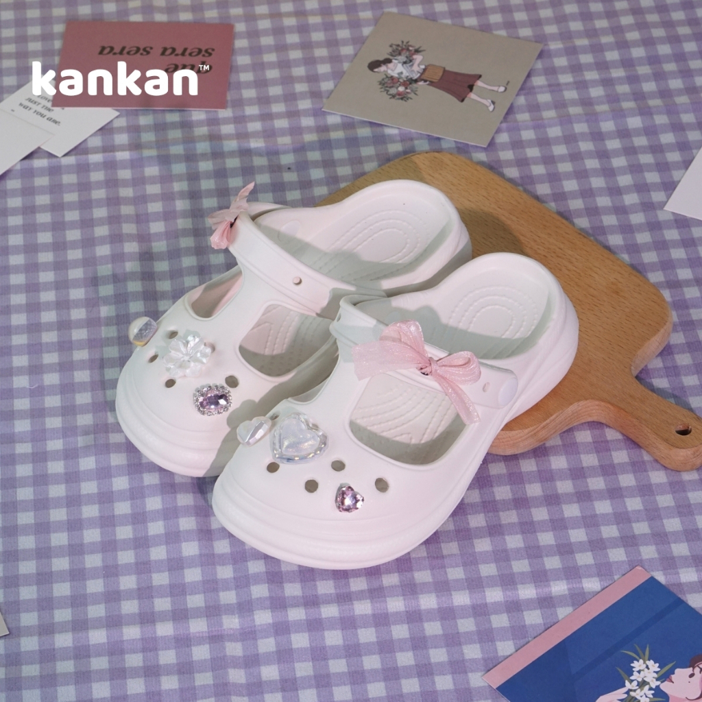 Sandal Bé Gái KanKanStore Dép Quai Hậu Bé Gái Xăng Đan Kèm Sticker KA138