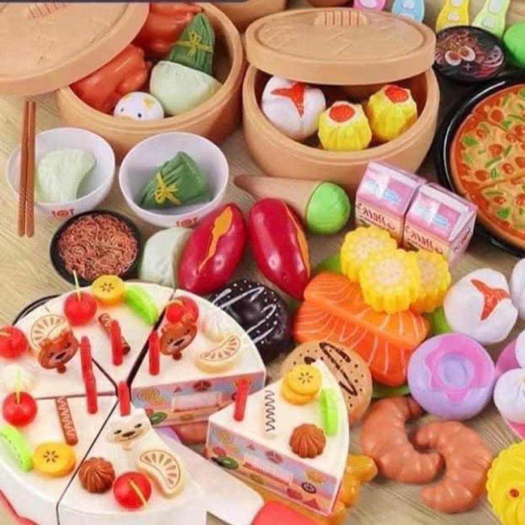 Bộ Đồ Chơi Bánh Bao 88 Chi Tiết Siêu Cute Giúp Trẻ Phát Triển Trí Tưởng Tượng Kỹ Năng Xã Hội Món Ăn Thỏa Sức Sáng Tạo