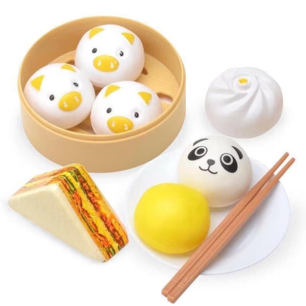 Bộ Đồ Chơi Bánh Bao 88 Chi Tiết Siêu Cute Giúp Trẻ Phát Triển Trí Tưởng Tượng Kỹ Năng Xã Hội Món Ăn Thỏa Sức Sáng Tạo
