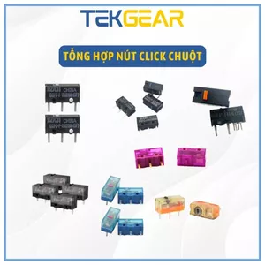 Nút click chuột Omron 20M, Omron 50M , Huano 80M transparen, TTC 80M, Kailh GM 8.0 Black, HCNHK 150M, Huano Silent 30M
