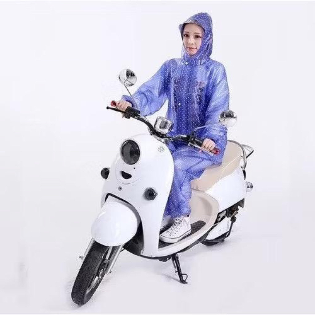 ( CÓ KHOÁ - HÀNG XỊN ) Áo mưa bộ chấm bi nhựa dẻo bền dai đẹp, không thấm nước Tú Phong (từ 45kg đến 62kg)