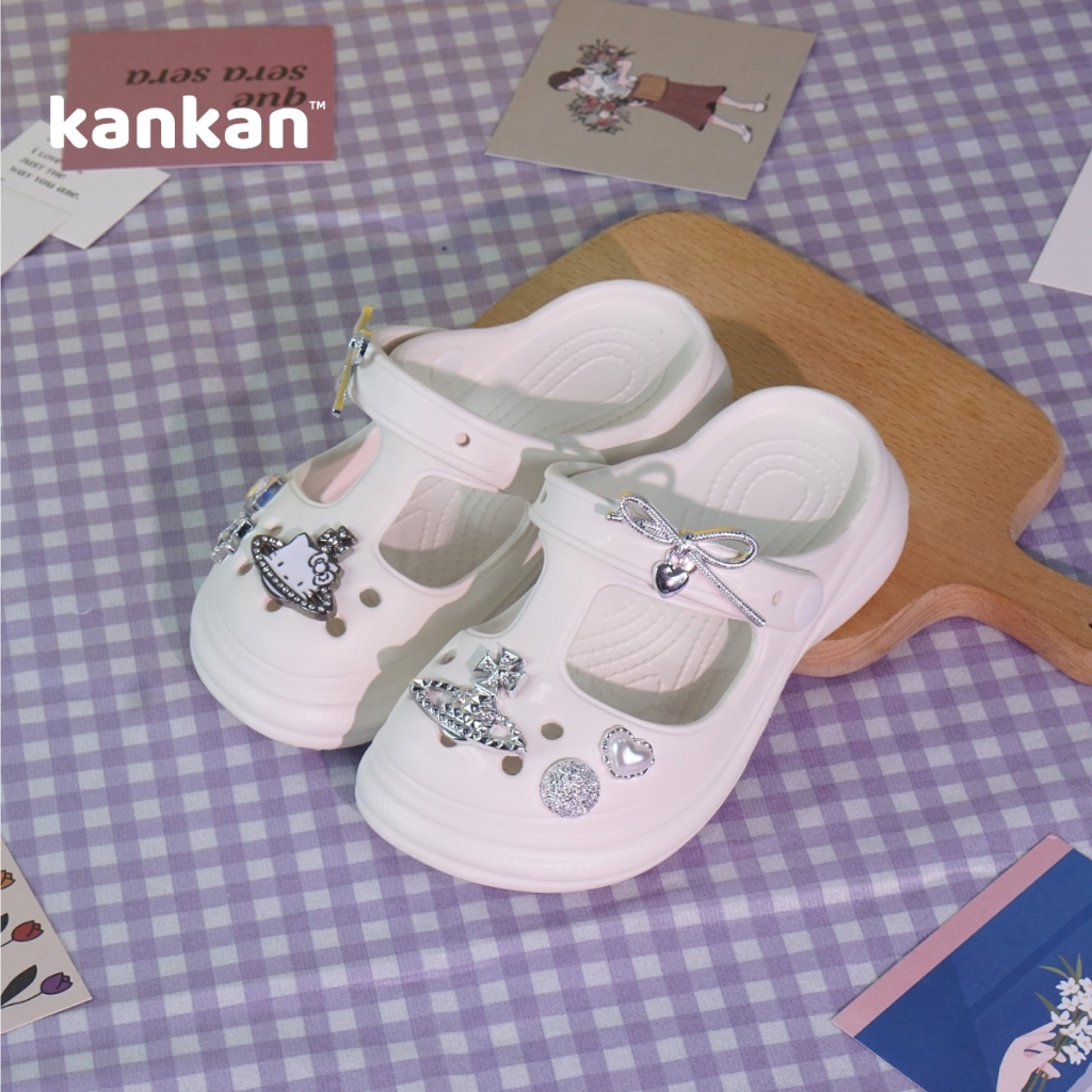 Sandal Bé Gái KanKanStore Dép Quai Hậu Bé Gái Xăng Đan Kèm Sticker KA138