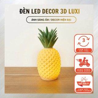 Đèb Ngủ Quả Dứa 3D Luxi Ánh Sáng Nhiệt Đới Ấm Cúng