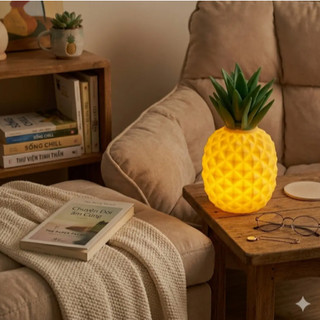 Đèb Ngủ Quả Dứa 3D Luxi Ánh Sáng Nhiệt Đới Ấm Cúng